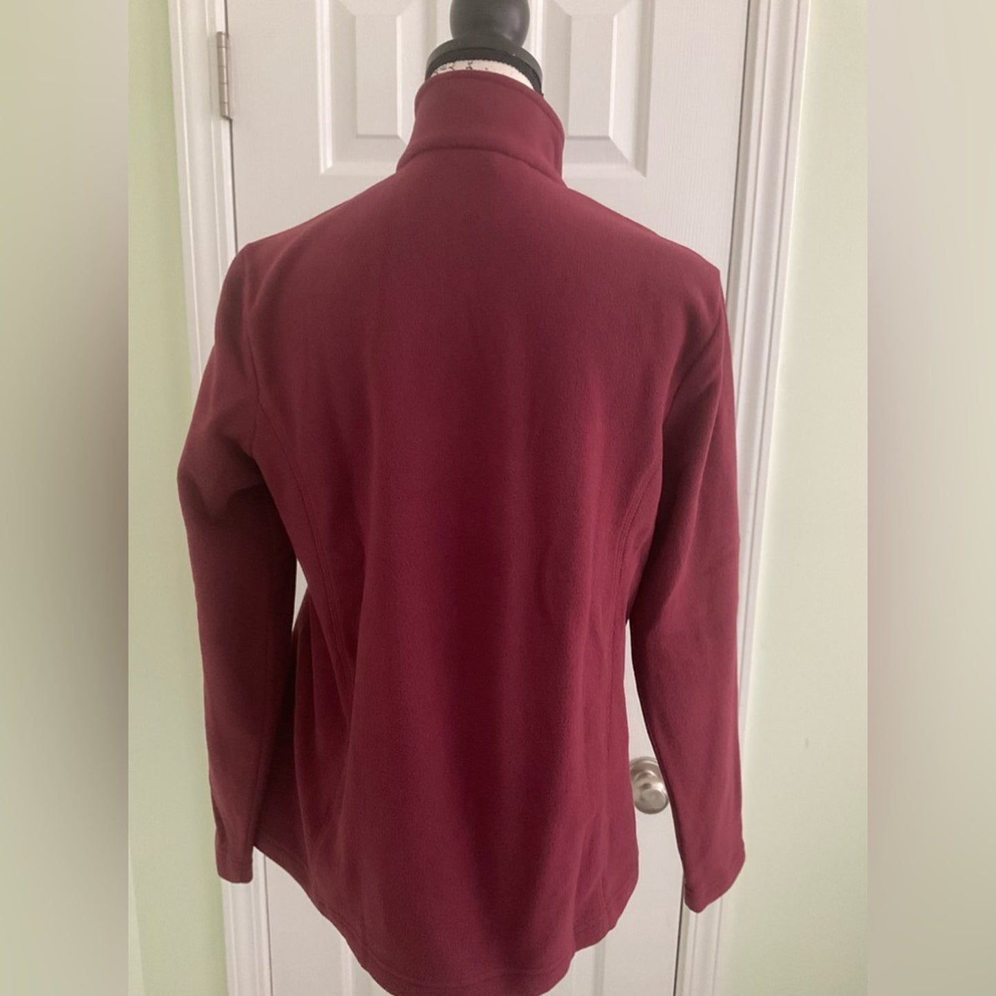Lands’ End Burgundy Quarter-Zip Pullover