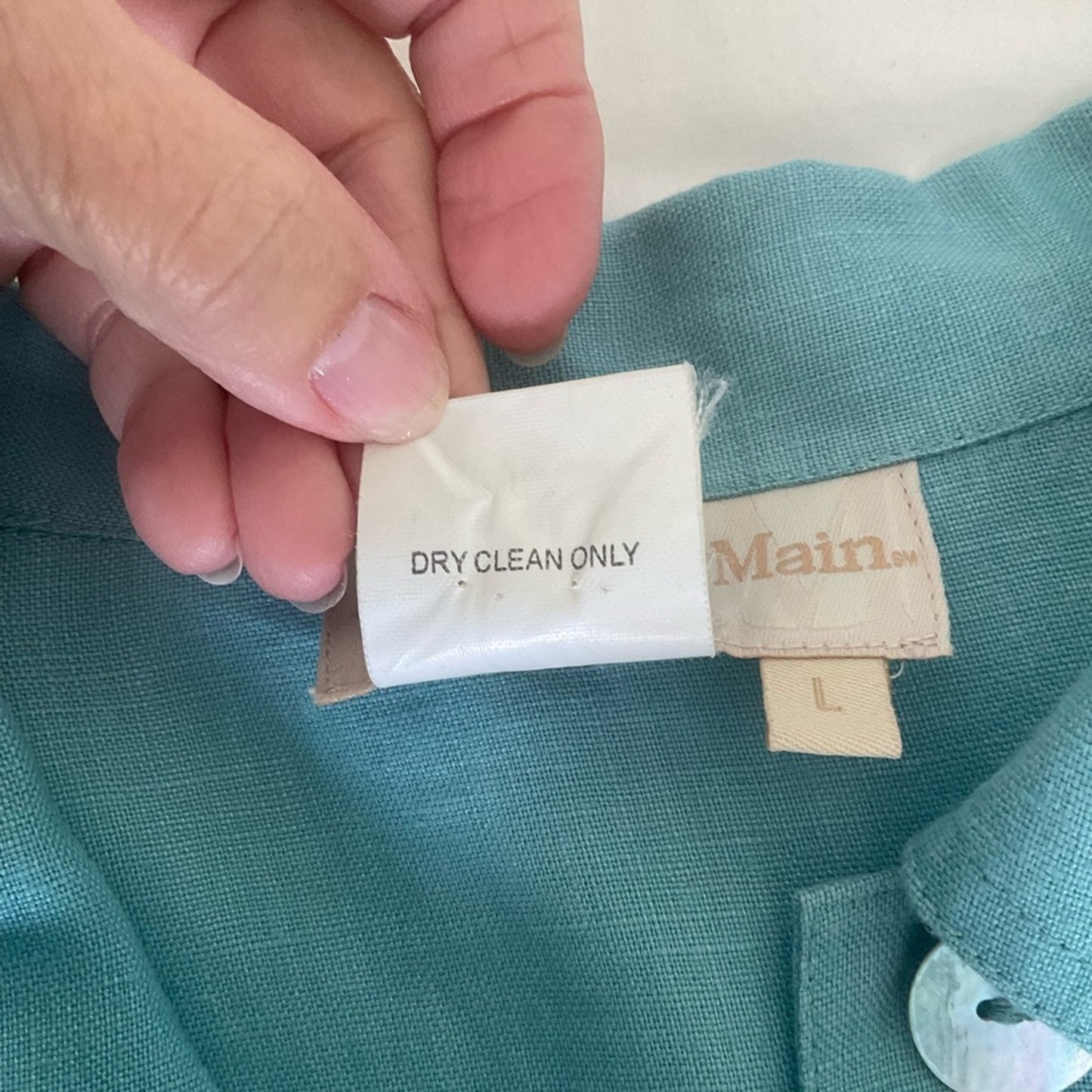 Monroe & Main Blue Linen Jacket