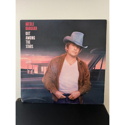Merle Haggard Out Among The Stars Vinyl LP 1986, Epic E 40107