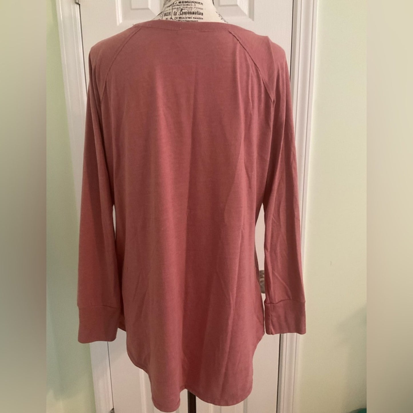 Dog Is Good Pink Long Sleeve Dog Graphic Top