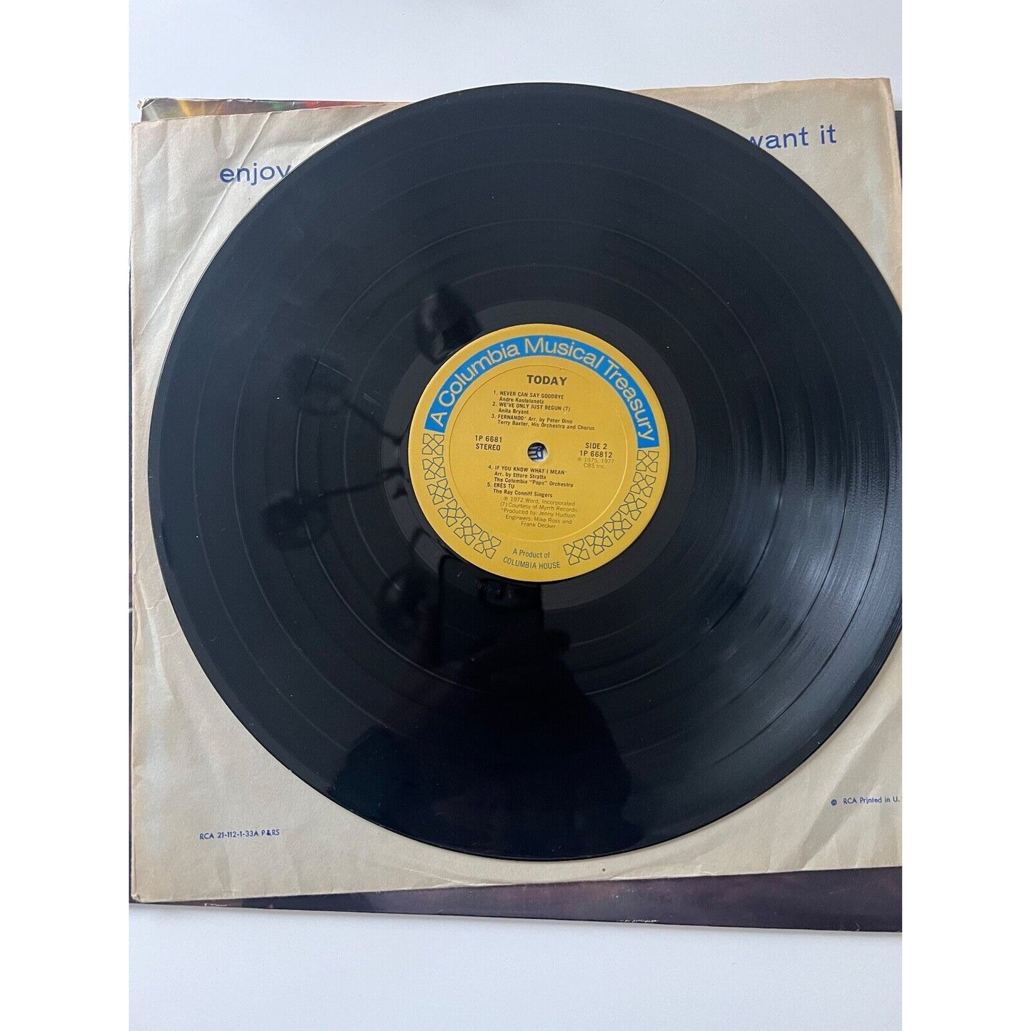 Various - TODAY Vinyl LP 1977 Pop Folk