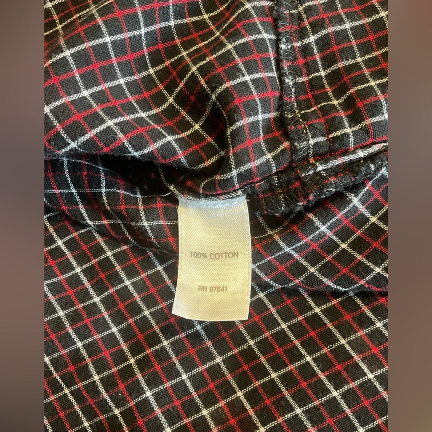 J. Jill Black plaid button down blouse