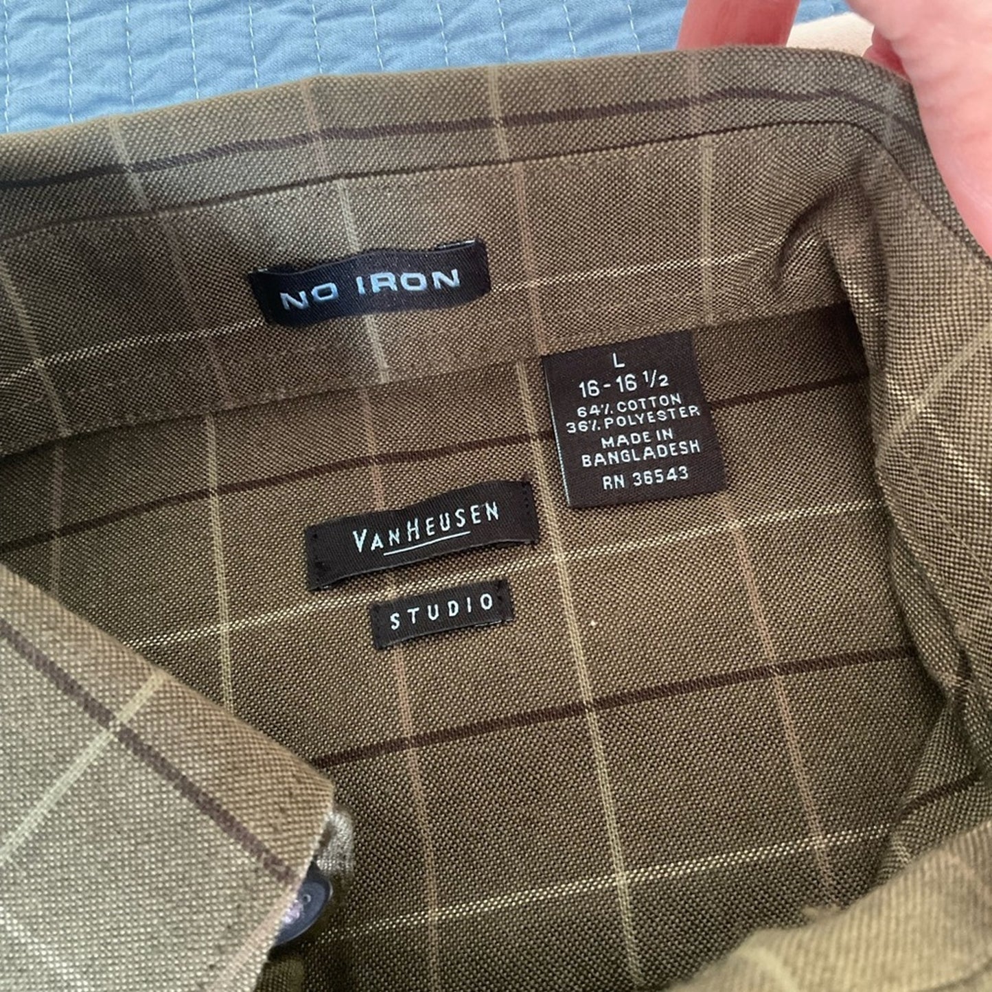 Van Heusen Green Casual Button Down Shirt