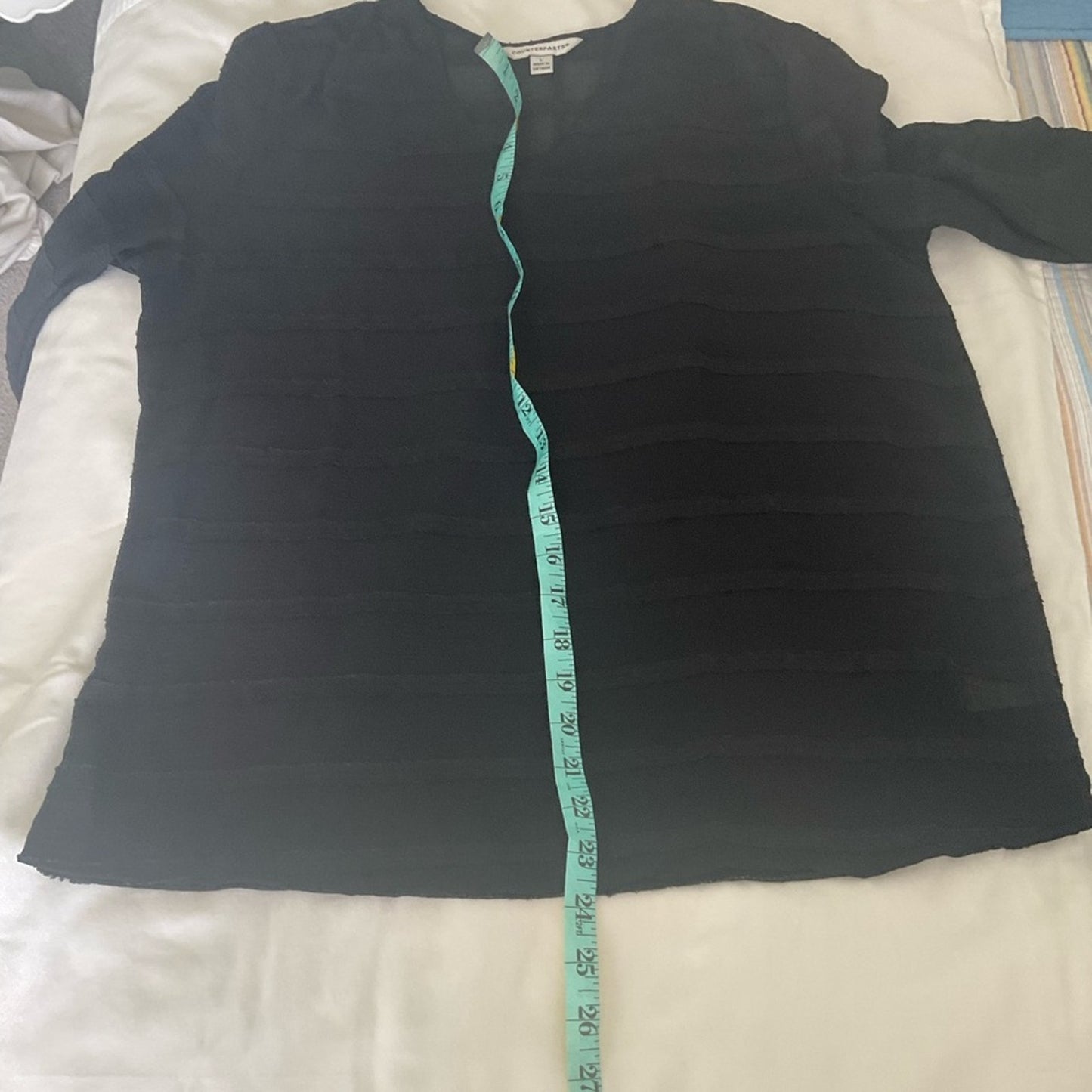 Counterparts Elegant Black Sheer Women's Top