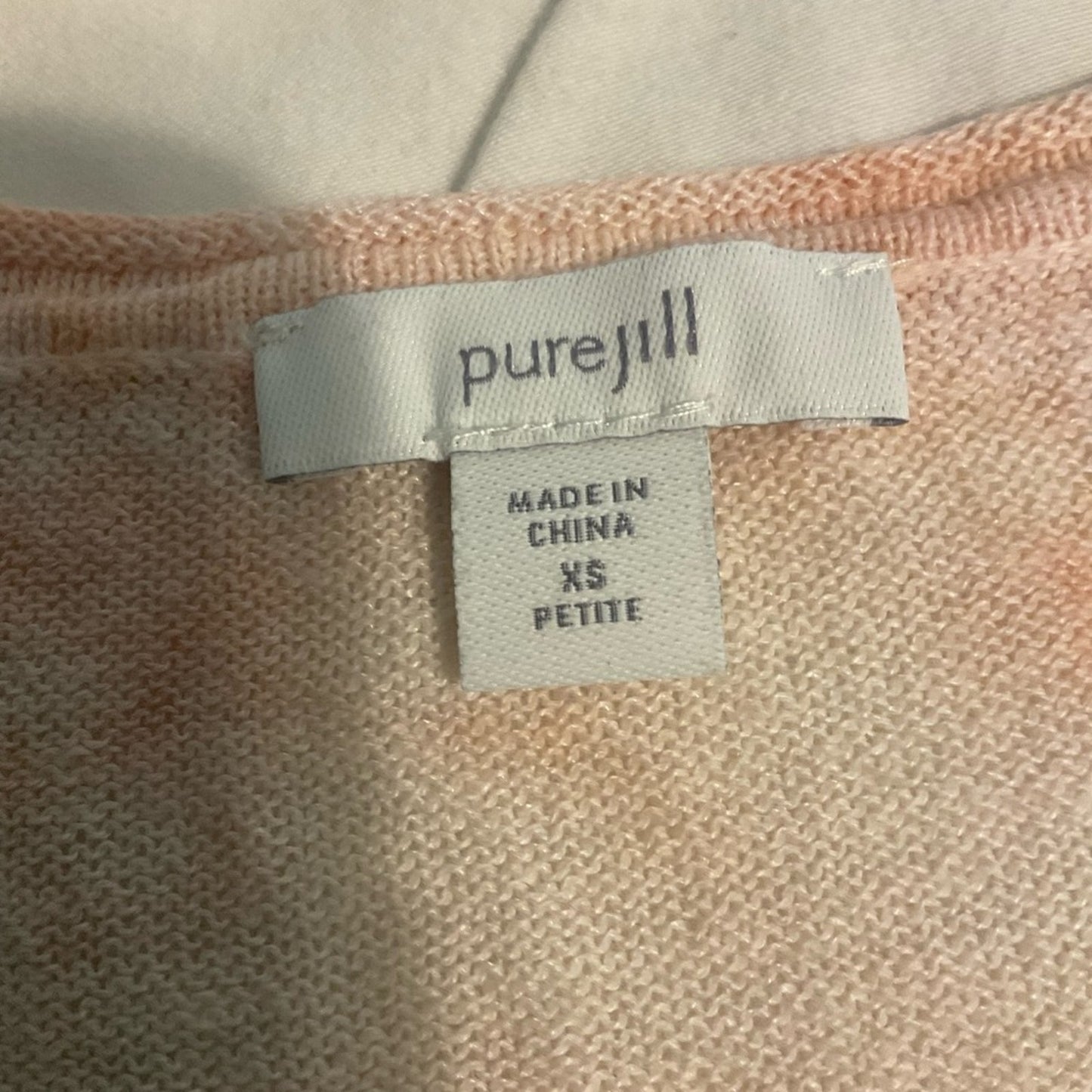 PureJill Linen Blend 3/4 sleeve pullover top