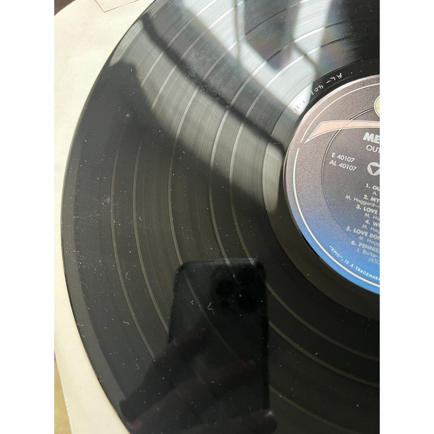 Merle Haggard Out Among The Stars Vinyl LP 1986, Epic E 40107