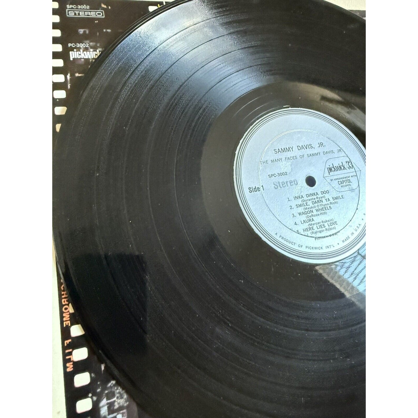 Sammy Davis Jr. The Many Faces Of vinyl LP Pickwick/33 Records SPC-3002 1965
