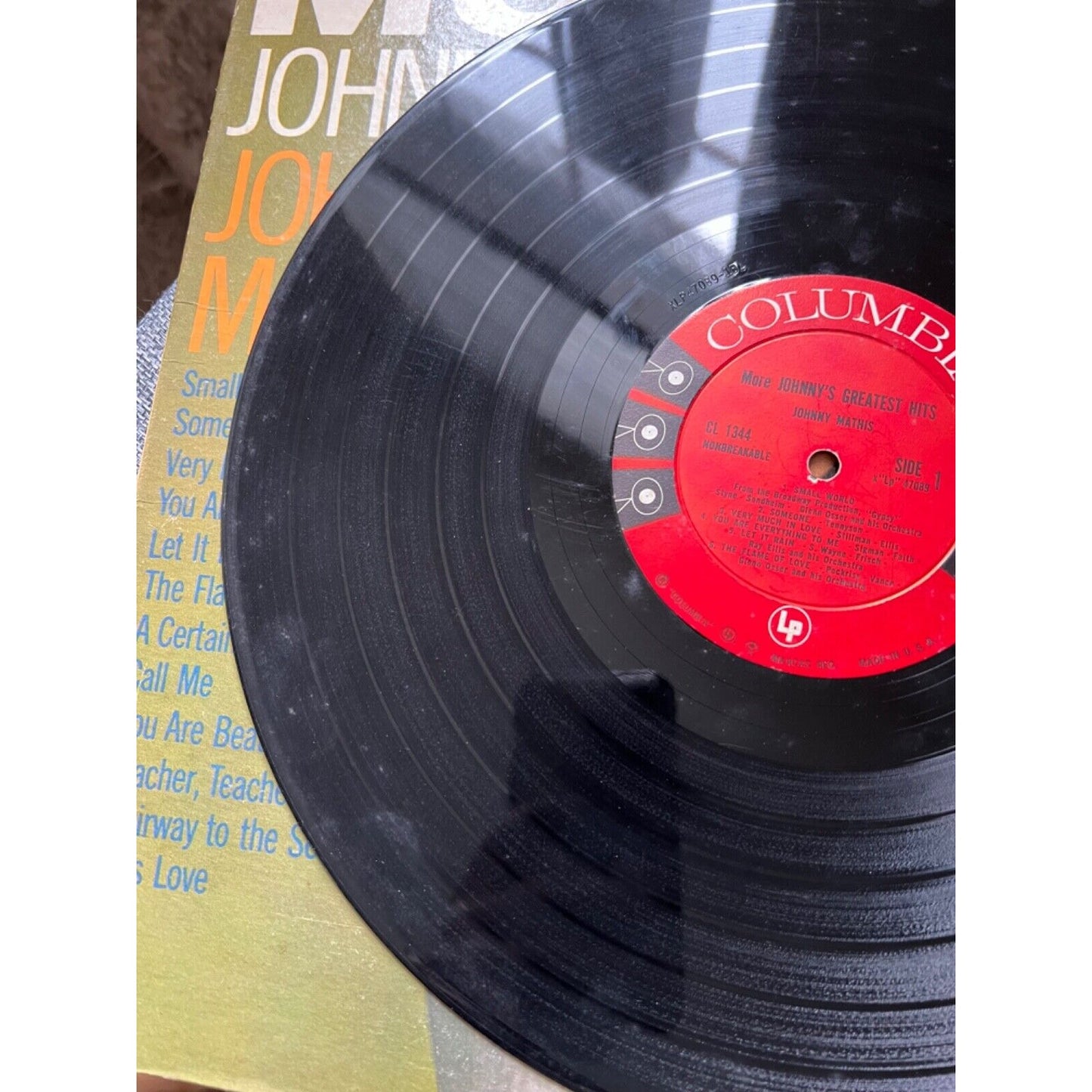 Johnny Mathis Columbia Vinyl Record LP 33 Standards More Johnny’s Greatest Hits