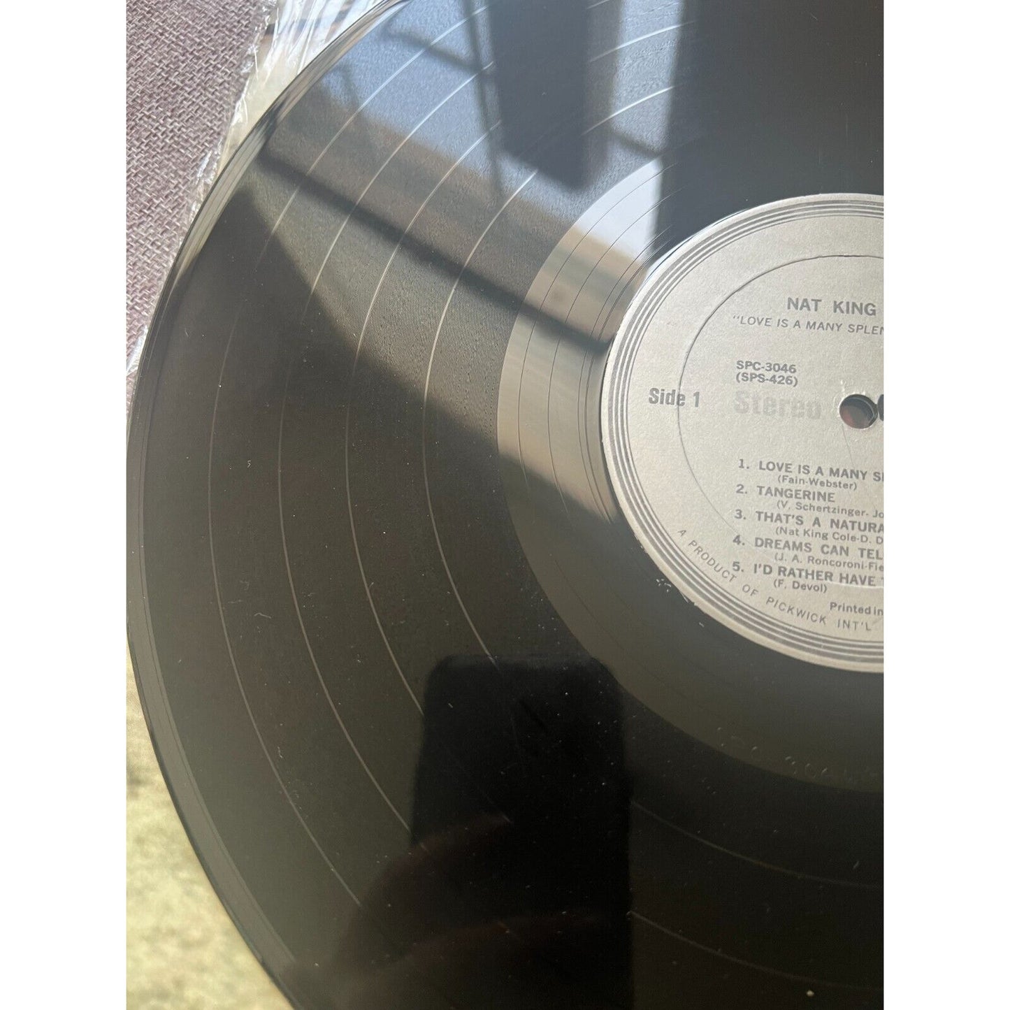 NAT KING COLE Love Is A Many Splendored Thing Vinyl LP