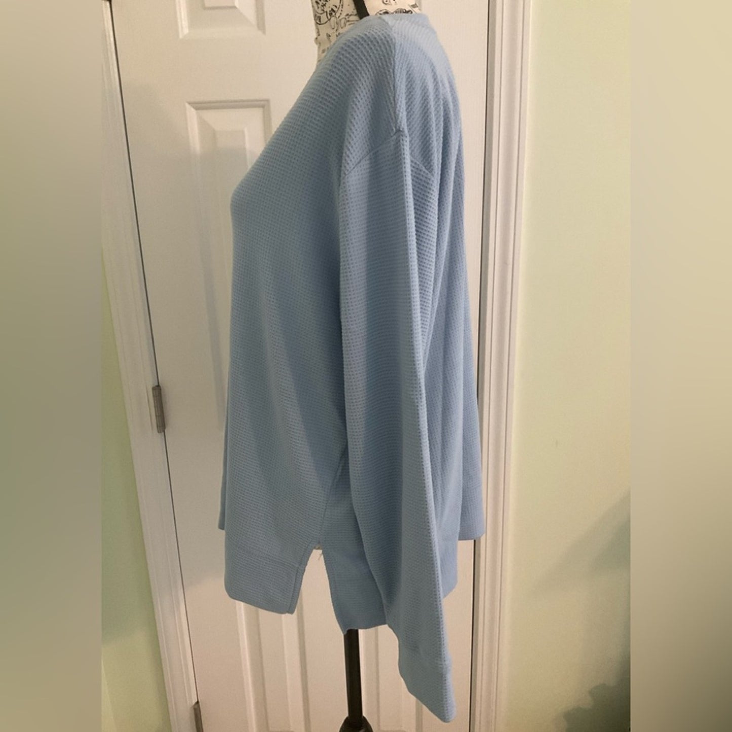 Cuddl Duds Sky Blue V-Neck Pajamas
