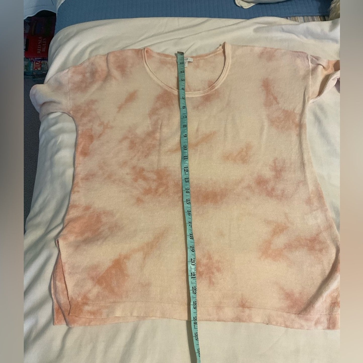 PureJill Linen Blend 3/4 sleeve pullover top