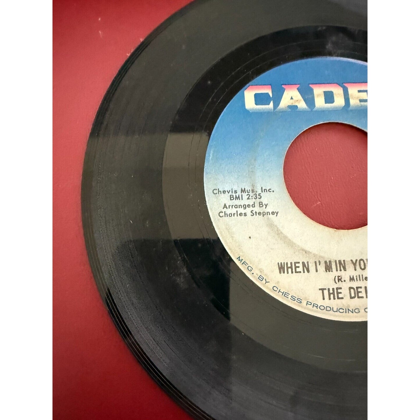 Dells: On The Dock Of The Bay / When I'm In Your Arms - Cadet 1969 F224