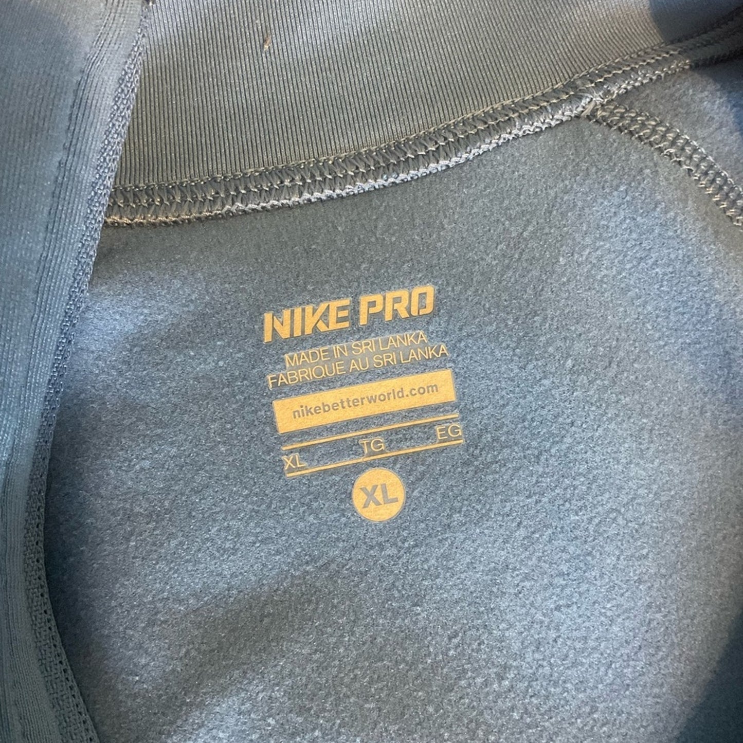 Nike Pro Blue Long Sleeve Top