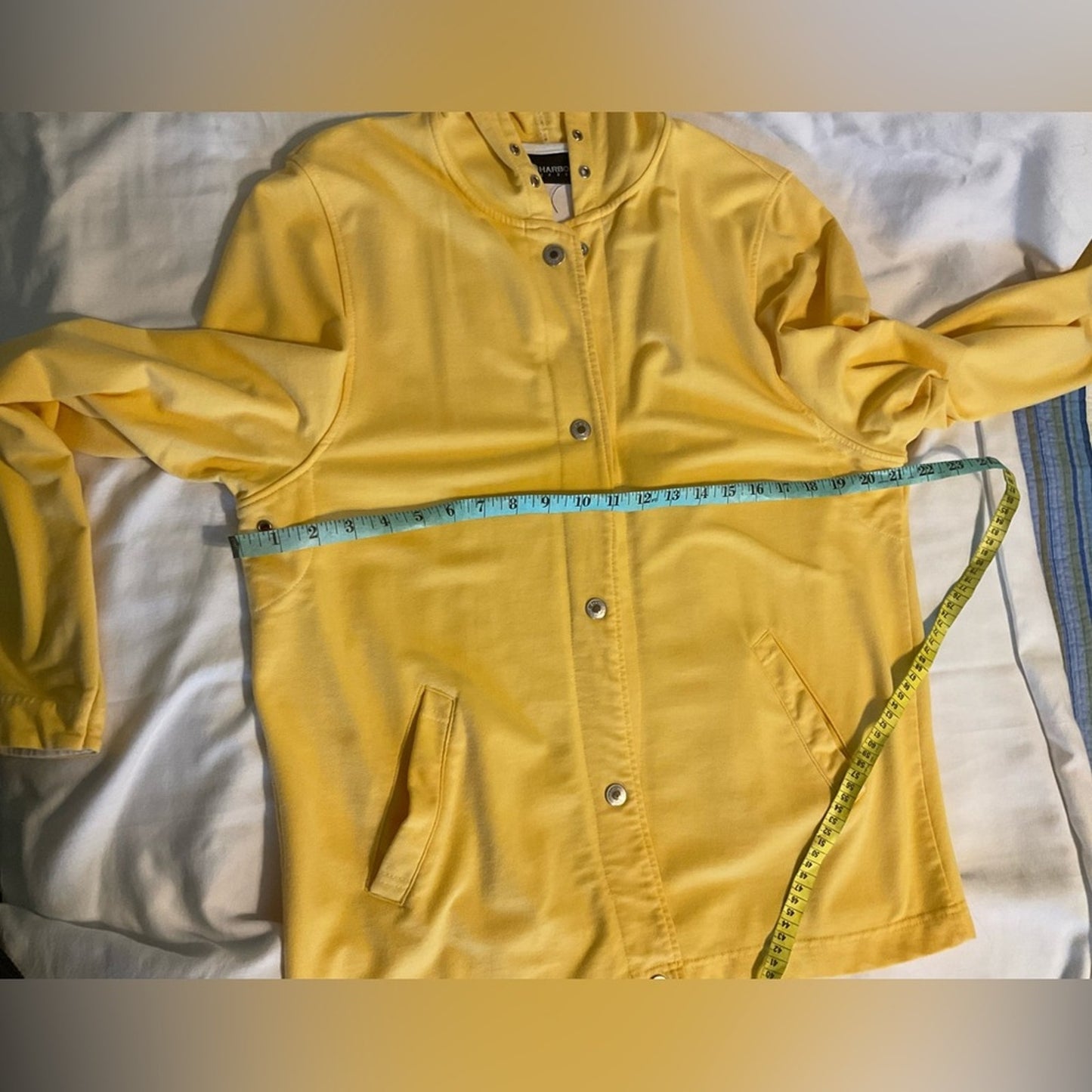 Sag Harbor Yellow Utility Jacket with Hood