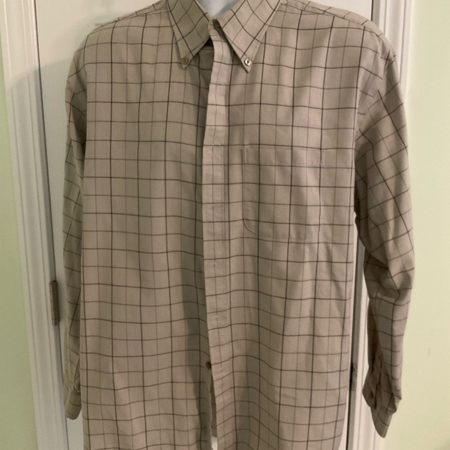 Van Heusen Tan Casual Button Down Shirt