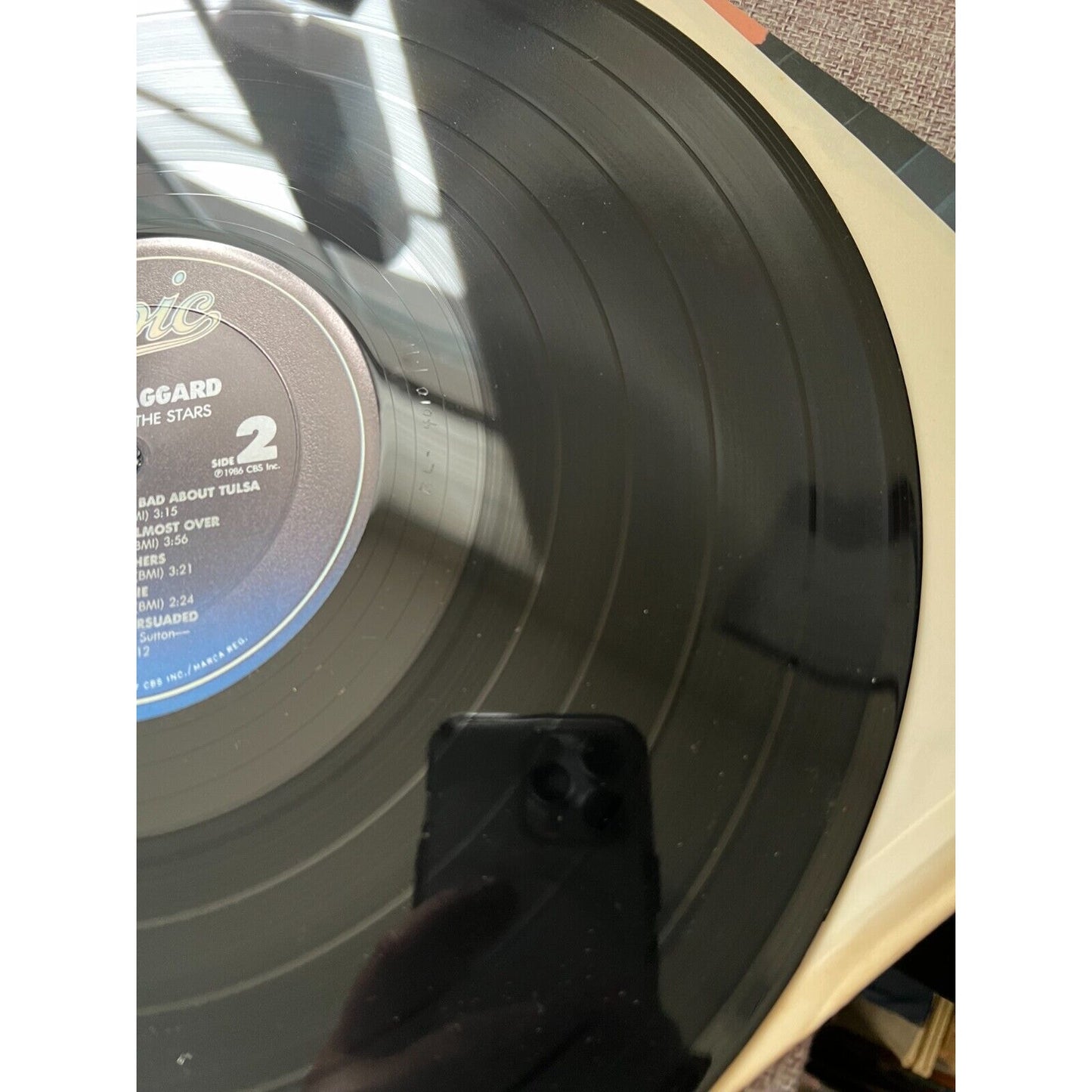 Merle Haggard Out Among The Stars Vinyl LP 1986, Epic E 40107