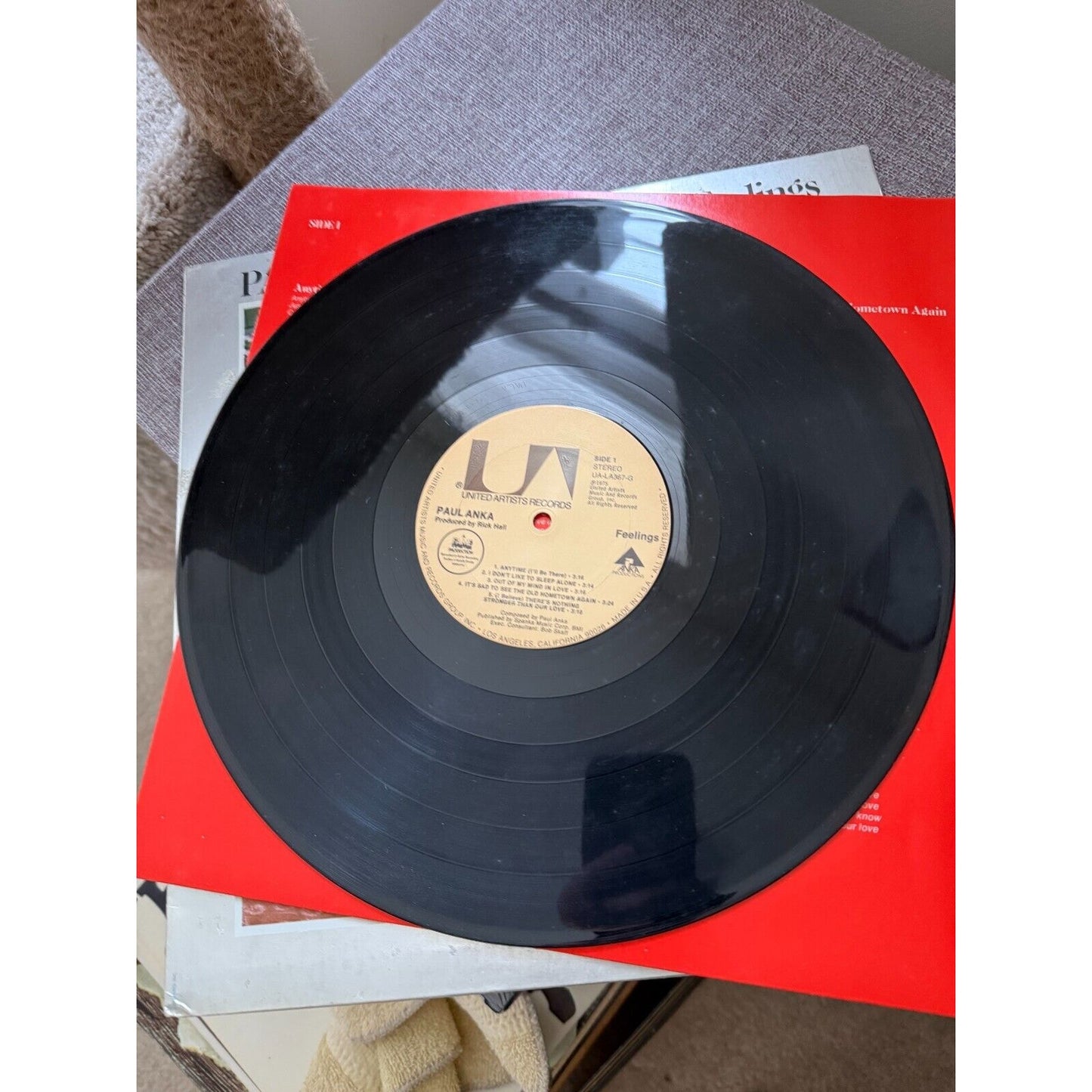 Paul Anka, Feelings Vinyl Records 1975, United Artists UA-LA367-G, Stereo