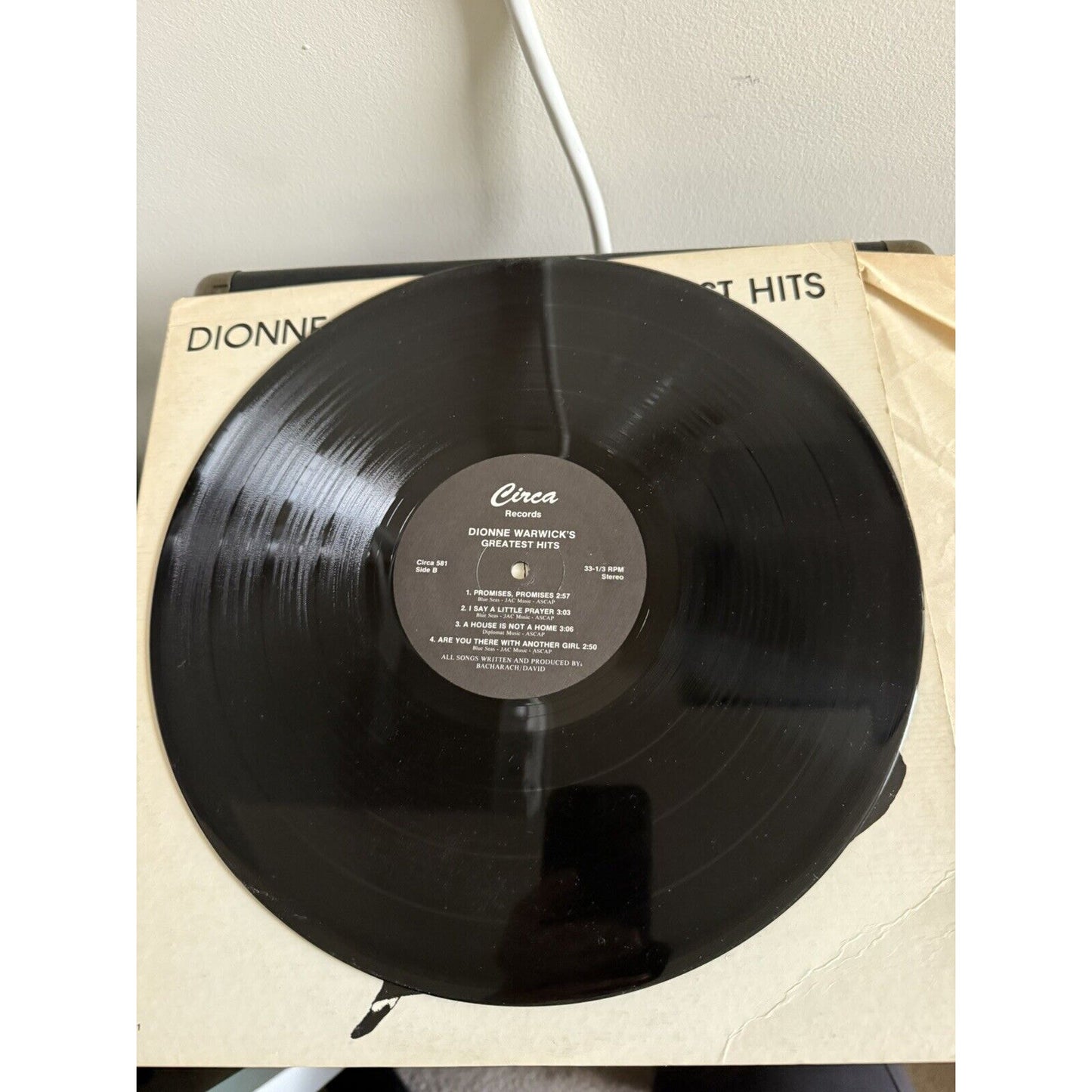 Dionne Warwick – Dionne Warwick's Greatest Hits - Circa CS-581 Vinyl LP