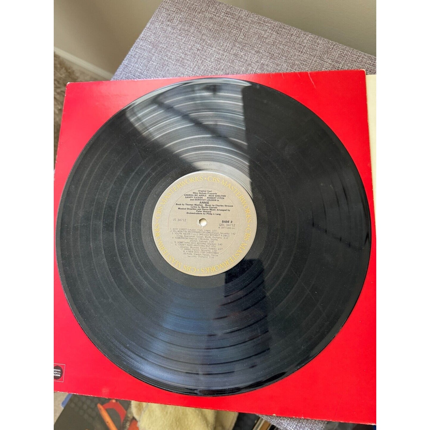 Original Cast – Annie (A New Musical) VINYL RECORD LP Gatefold JS 34712