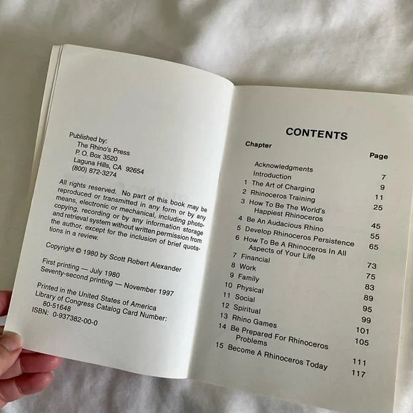 Book - Rhinoceros Success