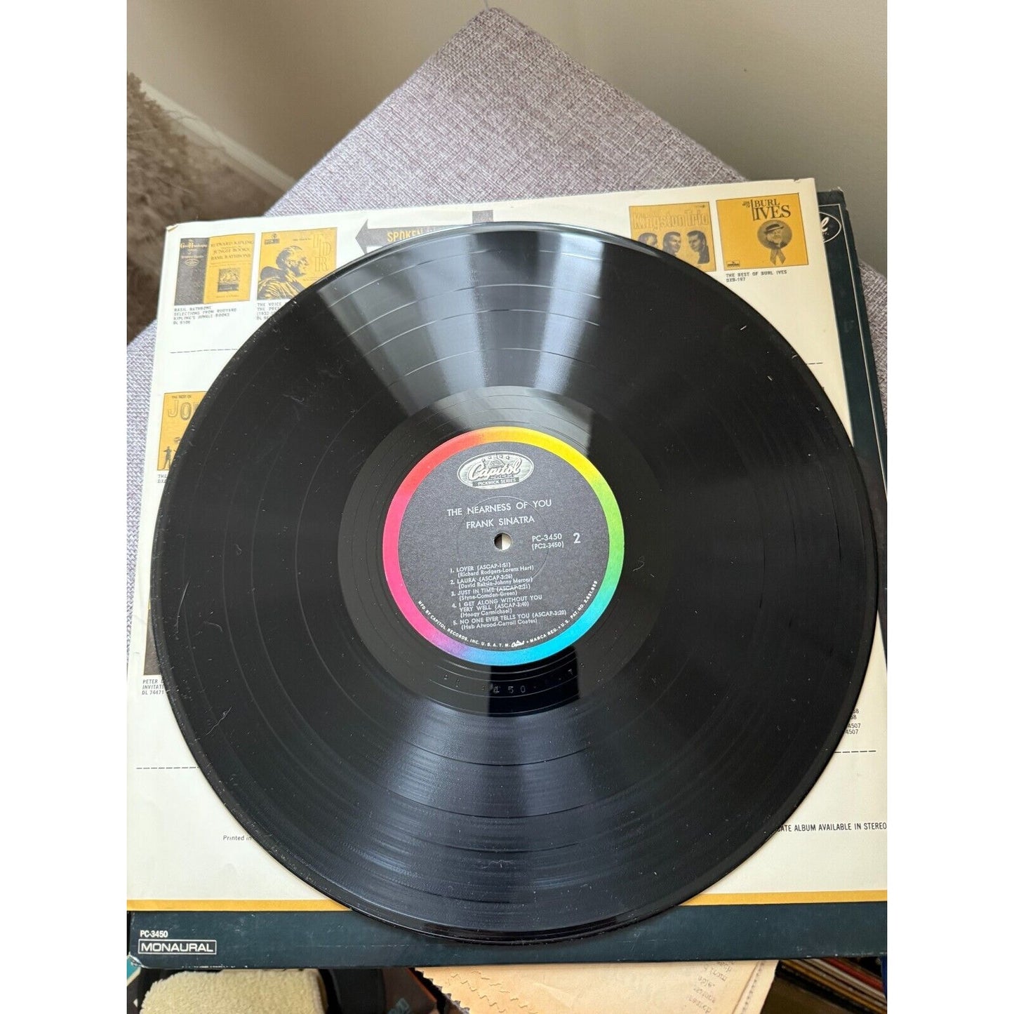 Frank Sinatra - The Nearness Of You - Vinyl LP (Capitol PC-3450) (1967)