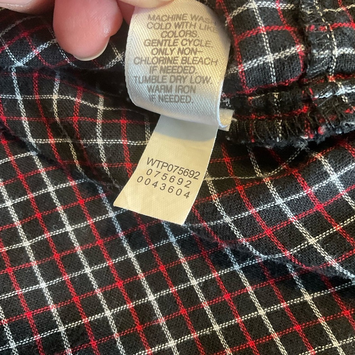 J. Jill Black plaid button down blouse