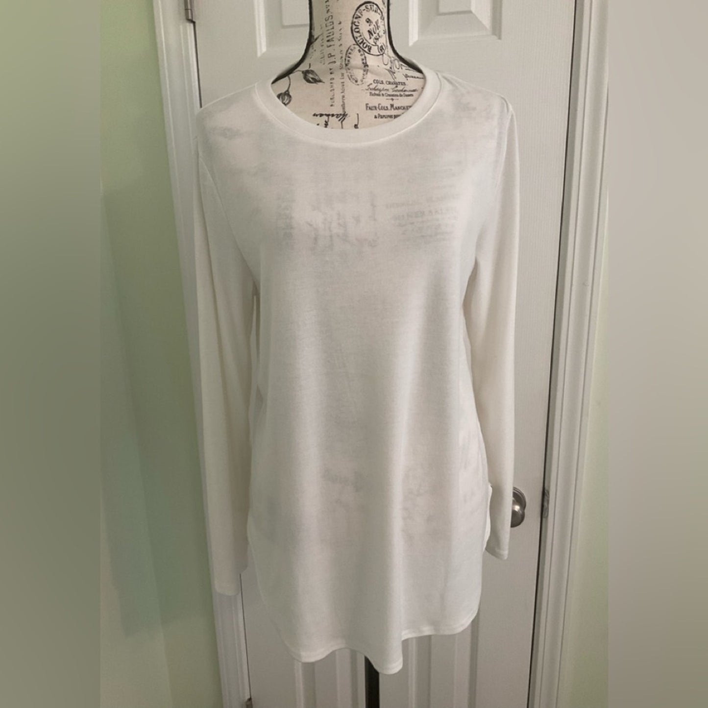 Classic White Long Sleeve Women's Top