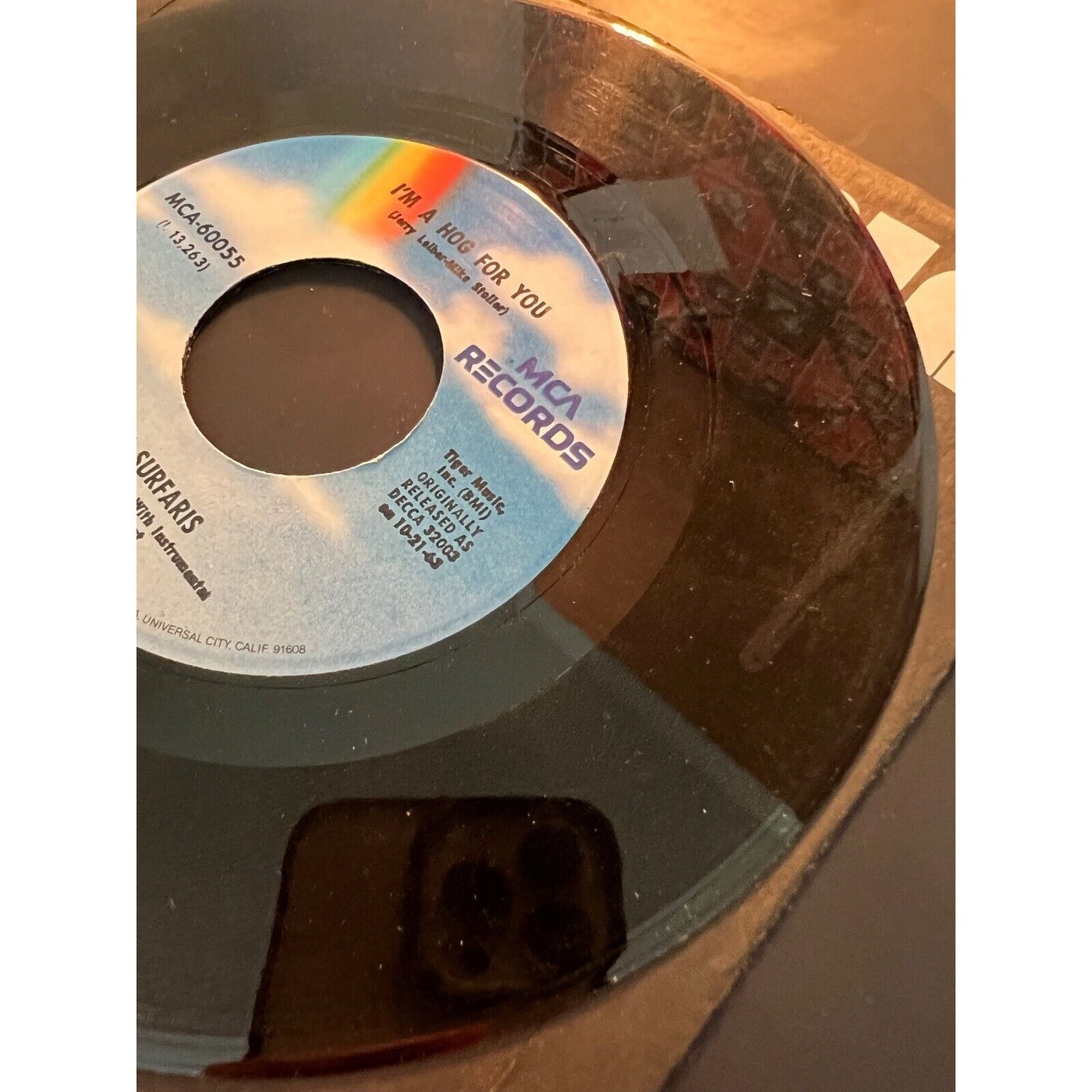 SURFARIS: Wipe Out / I'm a Hog For You (Vinyl 7" Single)