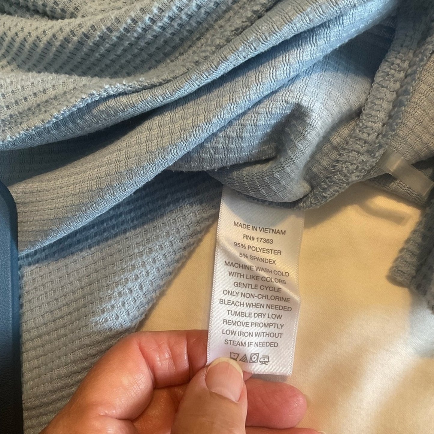 Cuddl Duds Sky Blue V-Neck Pajamas