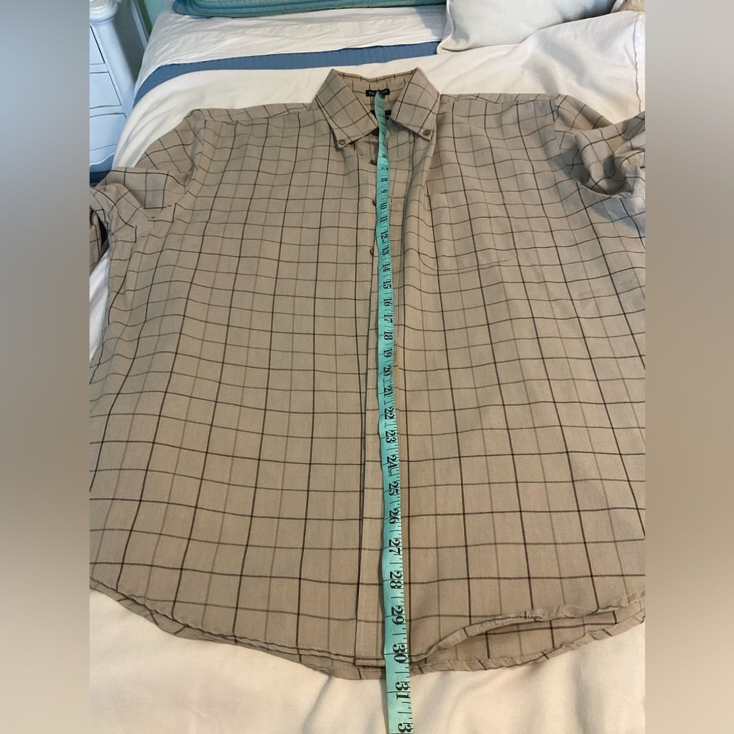 Van Heusen Tan Casual Button Down Shirt