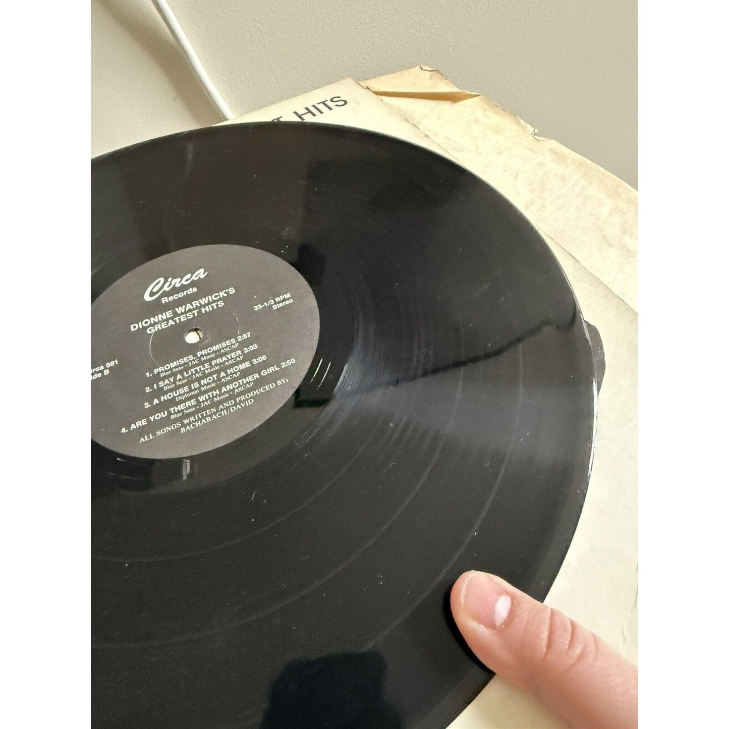 Dionne Warwick – Dionne Warwick's Greatest Hits - Circa CS-581 Vinyl LP
