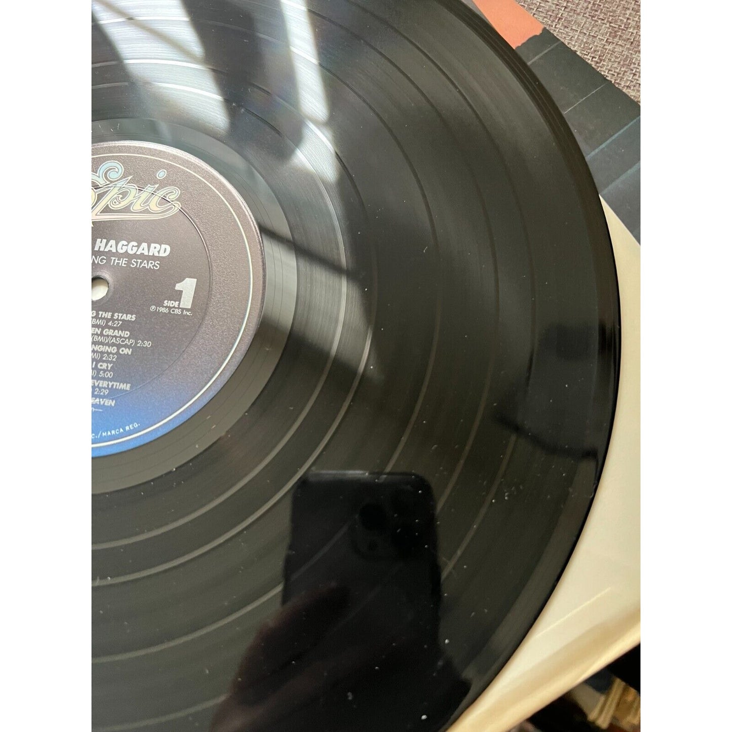 Merle Haggard Out Among The Stars Vinyl LP 1986, Epic E 40107