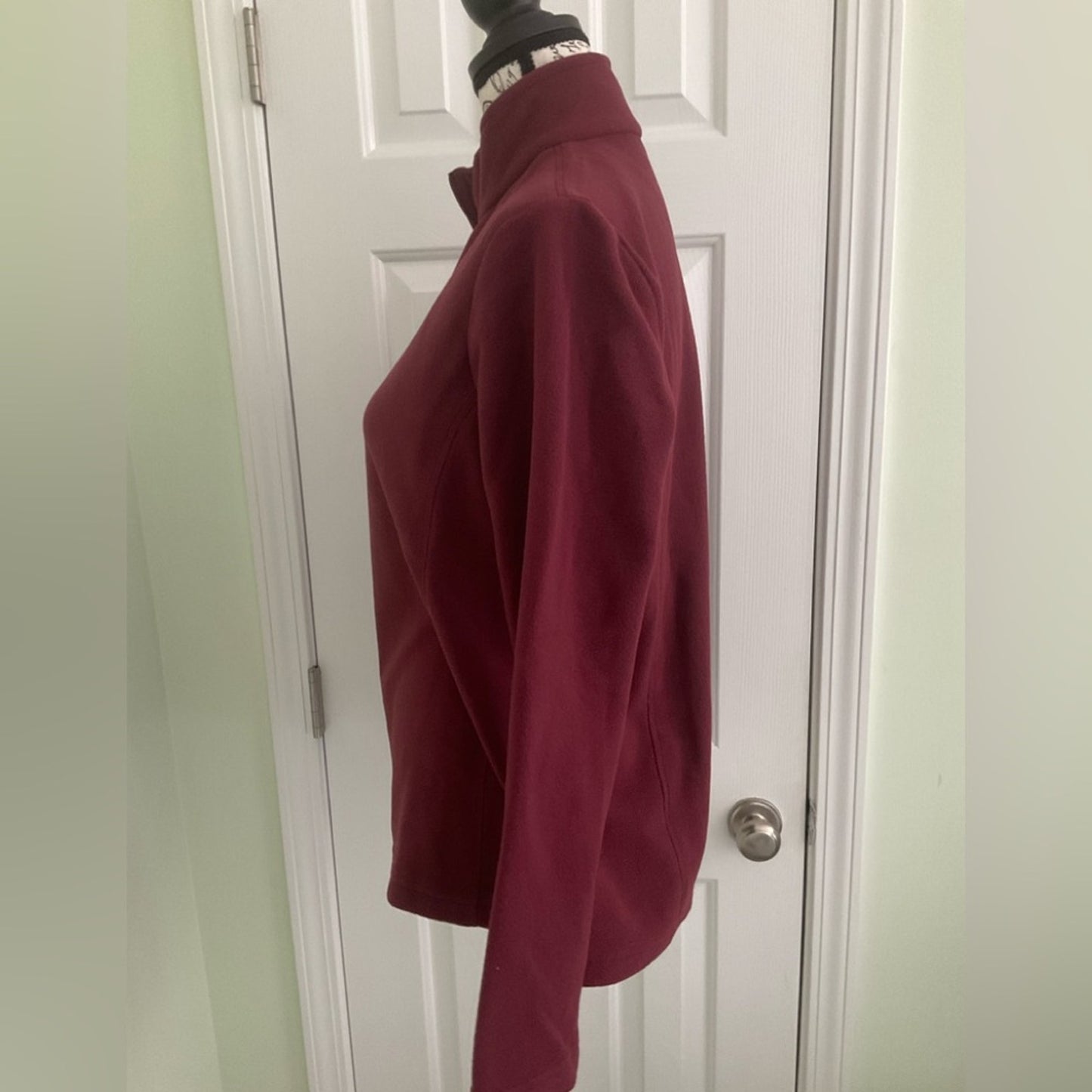 Lands’ End Burgundy Quarter-Zip Pullover
