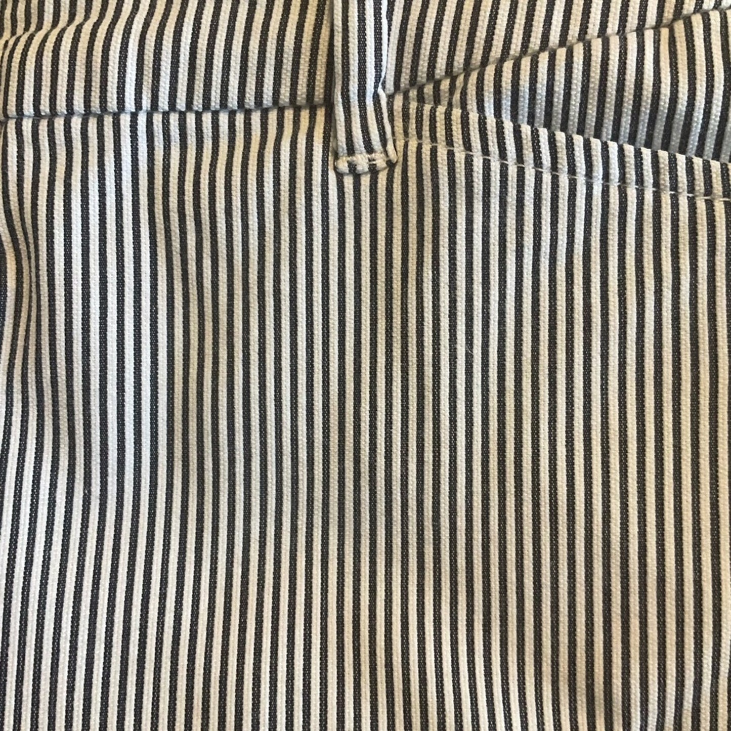 Croft & Barrow Black and White Striped Trousers
