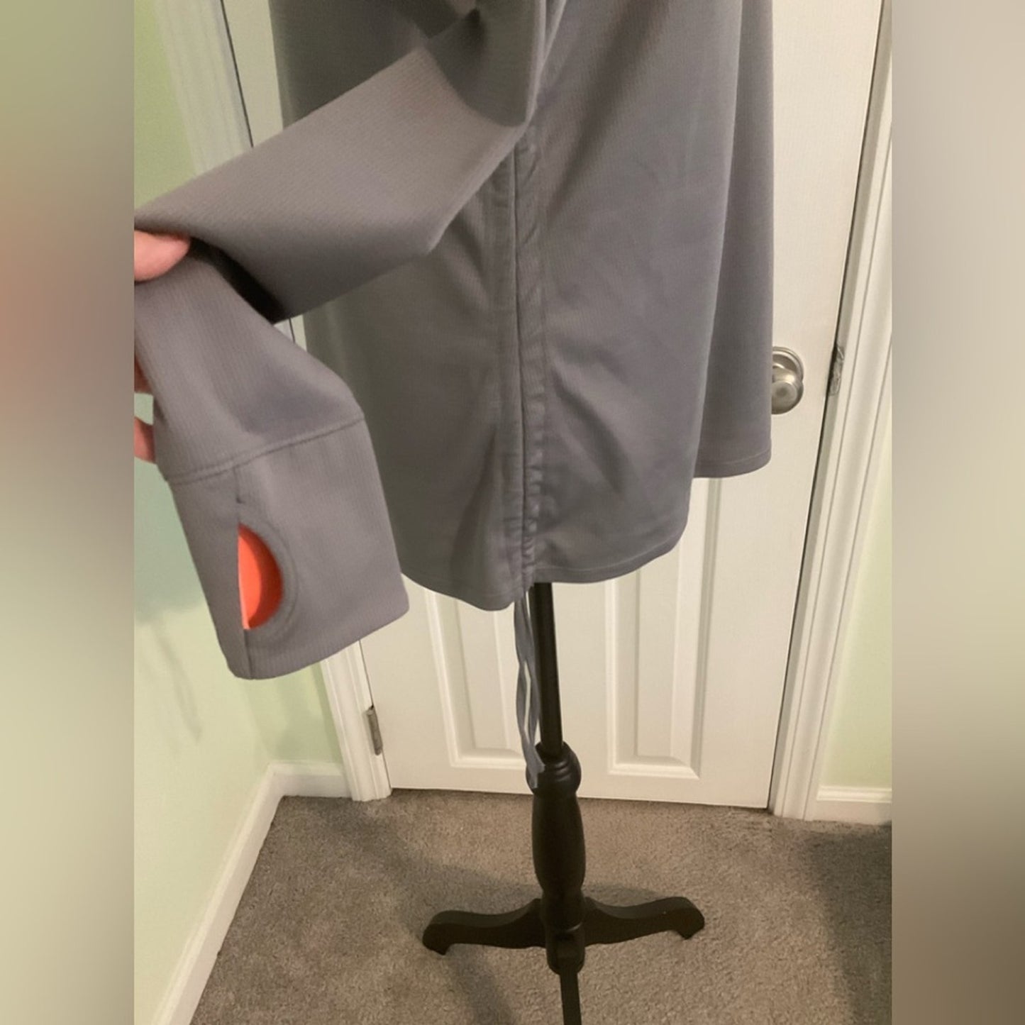 Avia Women's Gray Sweatshirt with Coral Zipper