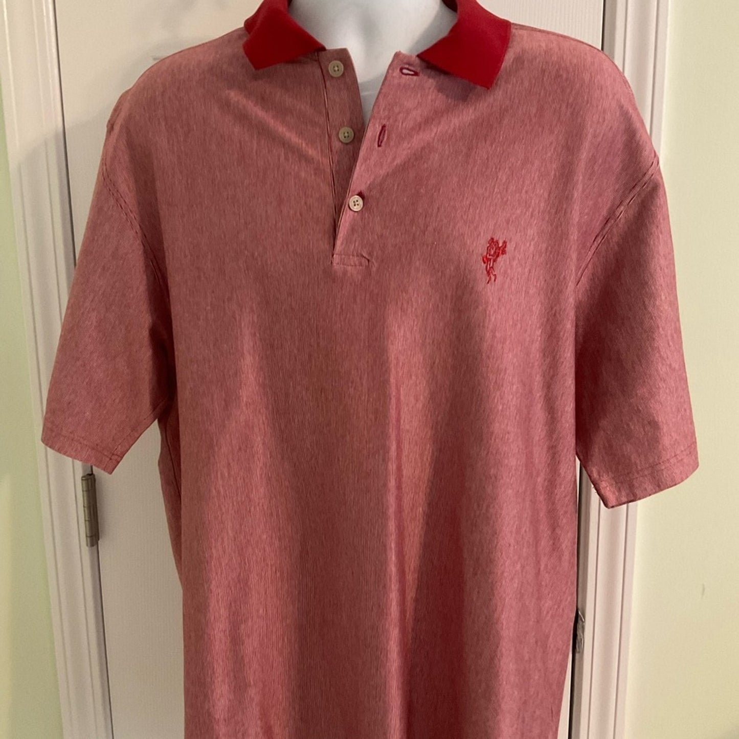 Ashworth Red Polo Shirt Classic Short-Sleeved Design