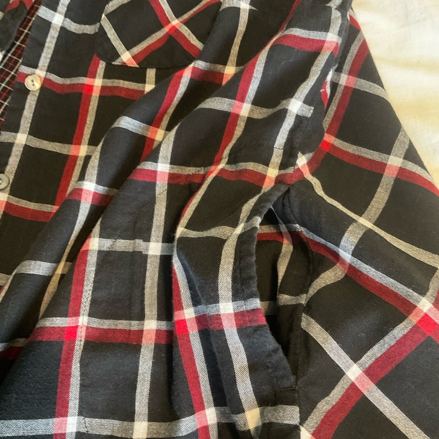 J. Jill Black plaid button down blouse