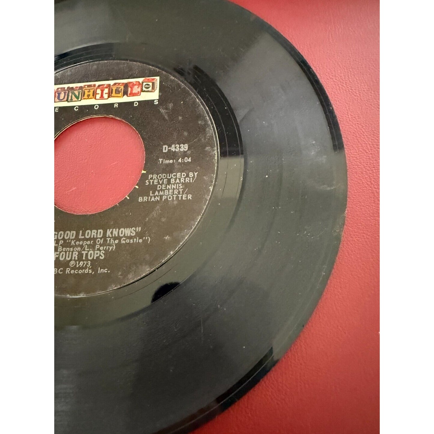Four Tops – Ain't No Woman (Like The One I've Got) - 1973 - Dunhill D-4339 7" 45