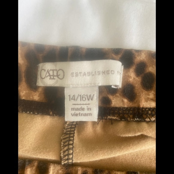 Cato leopard print leggings
