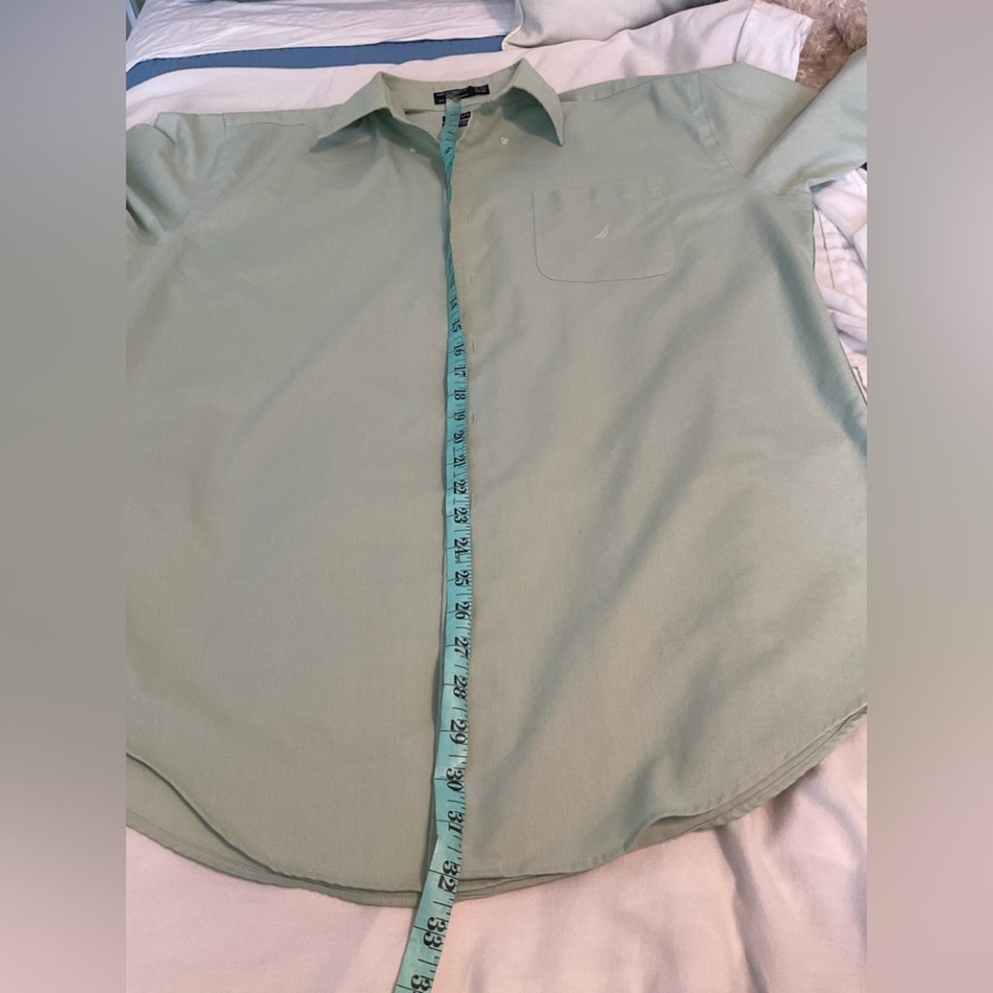 Nautica Green Casual Button Down Shirt