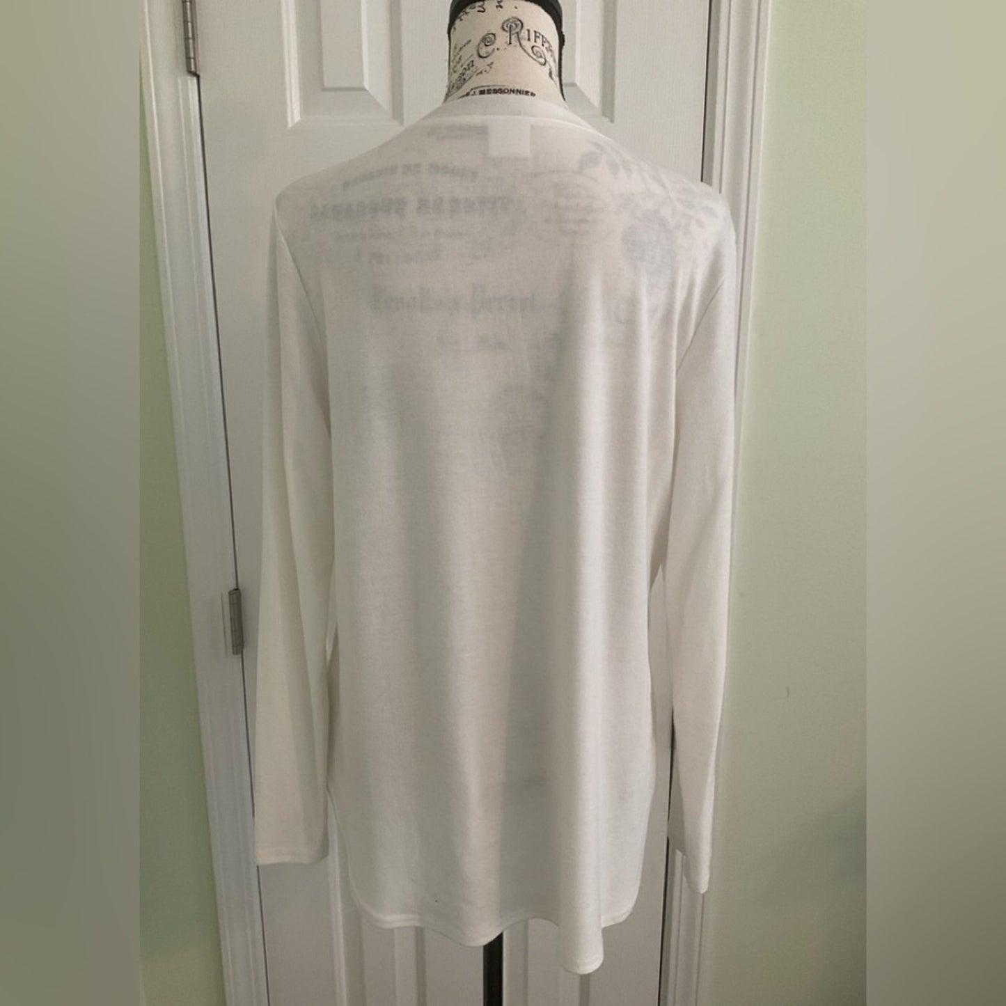 Classic White Long Sleeve Women's Top