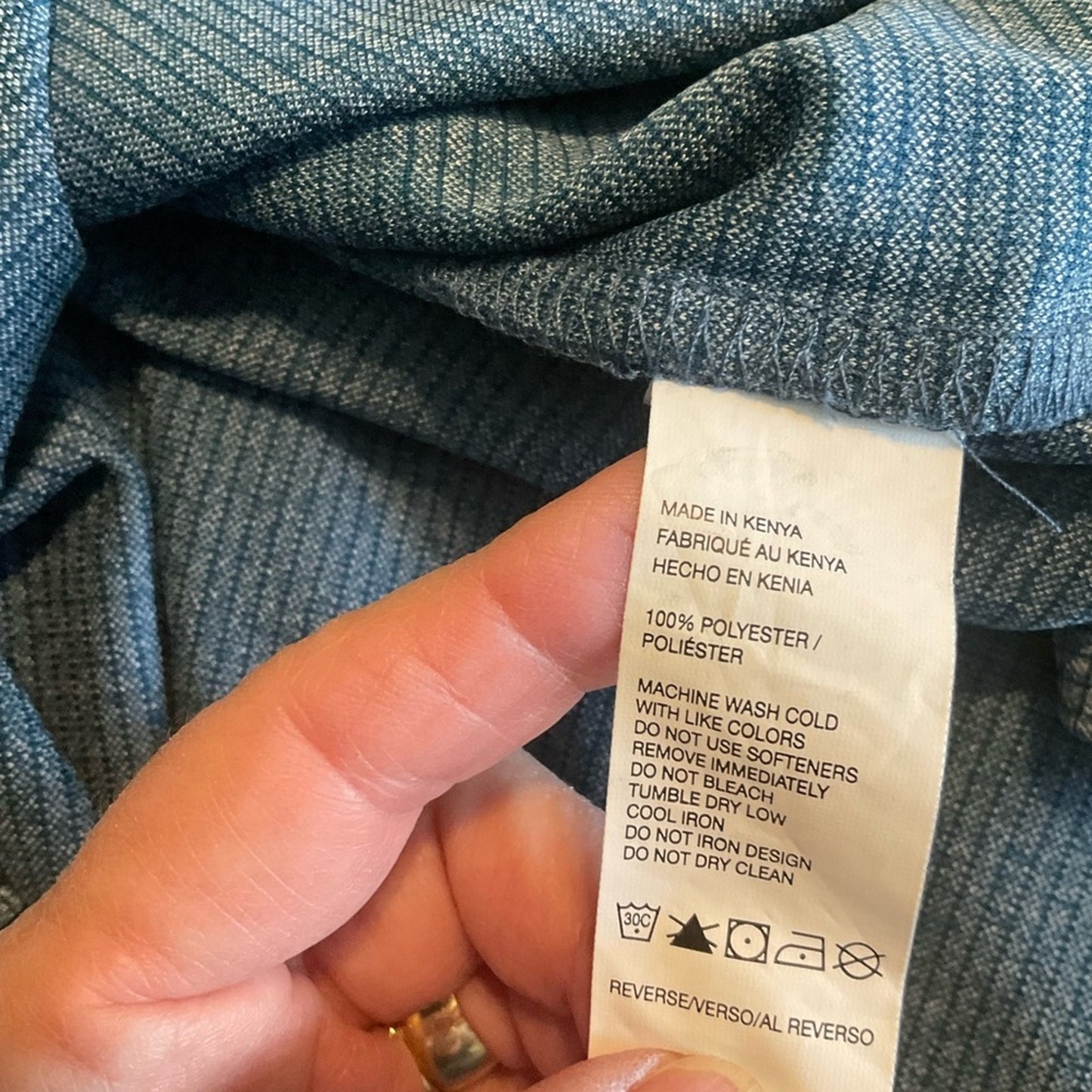 Izod Blue Polo Shirt Classic Knit Casual