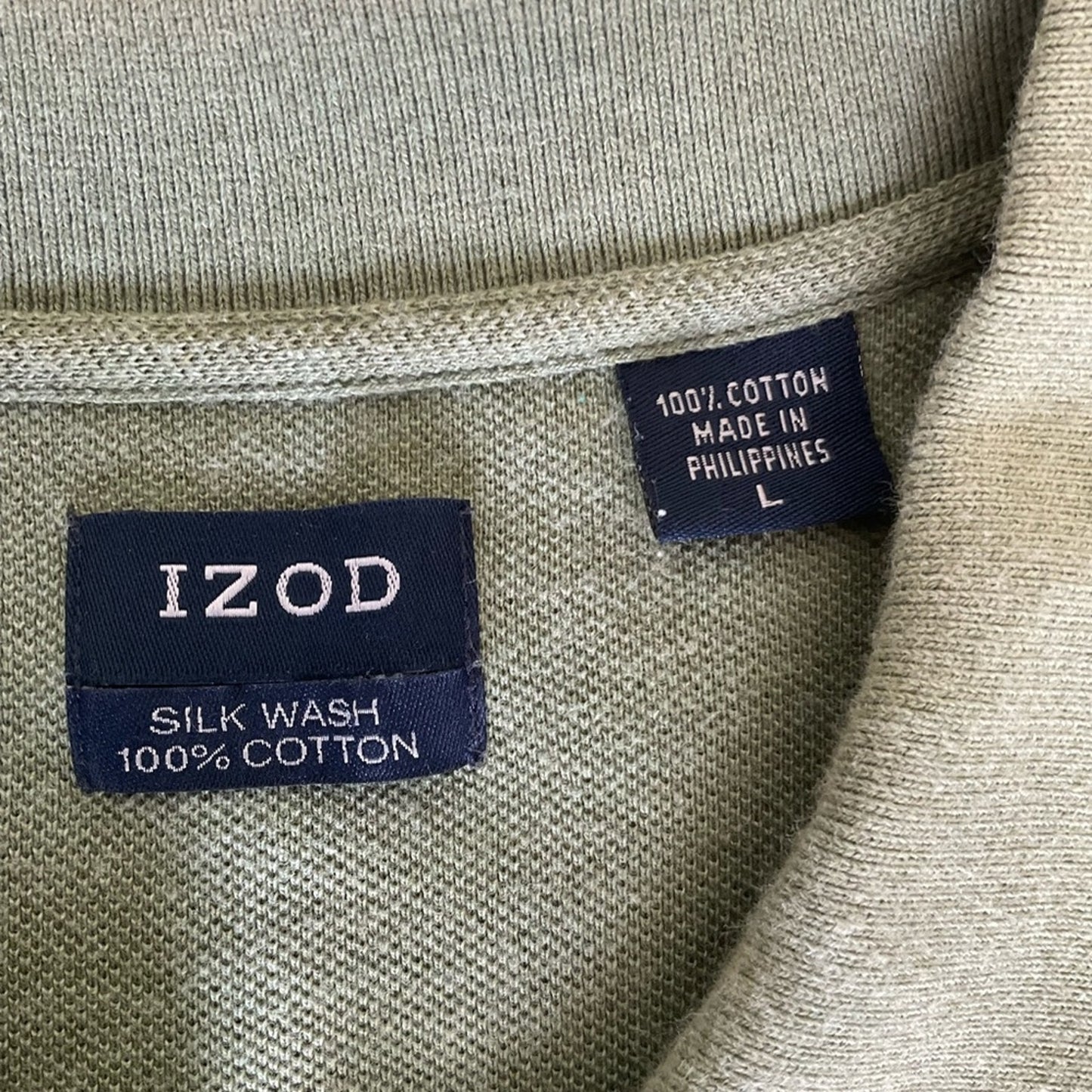 Izod Olive Green Polo Shirt