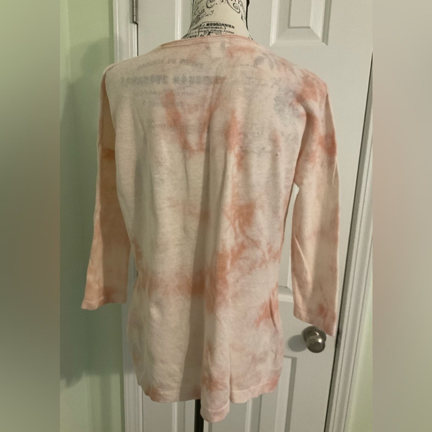 PureJill Linen Blend 3/4 sleeve pullover top