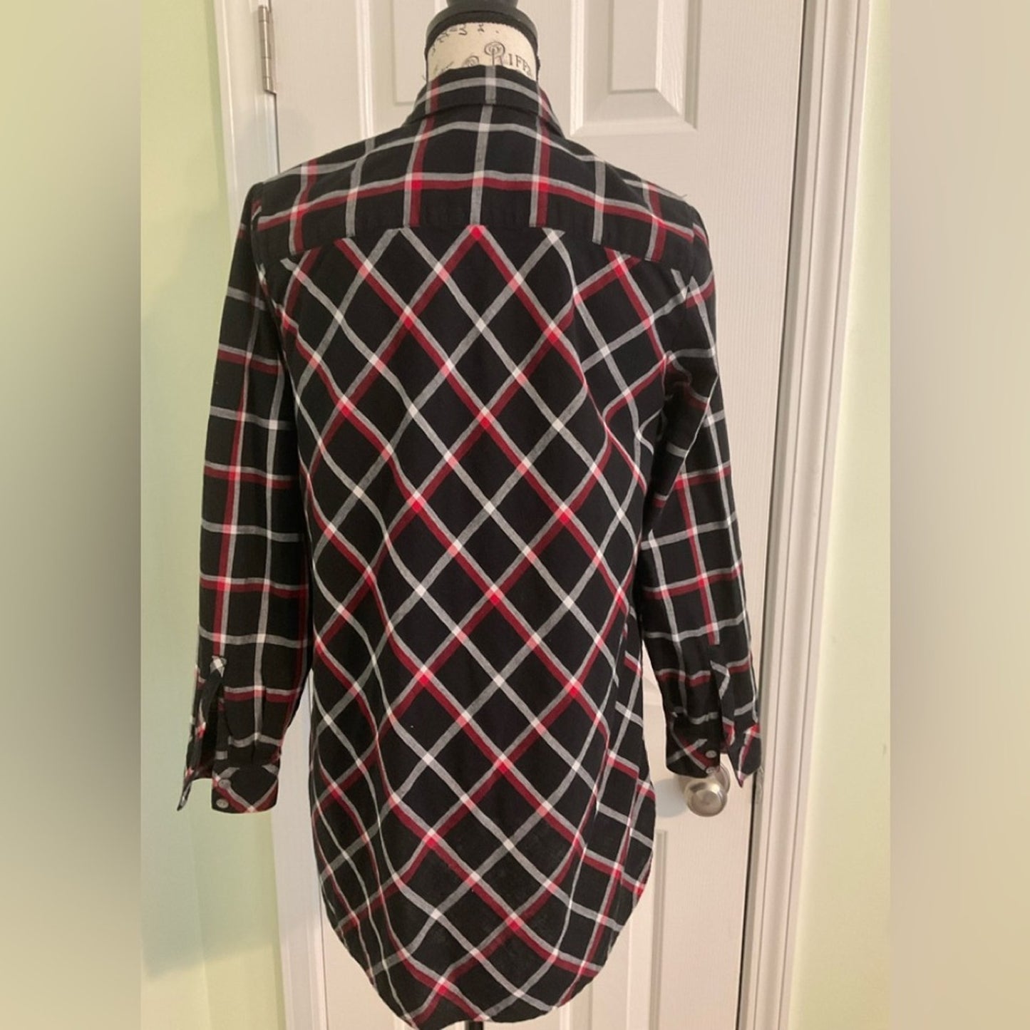 J. Jill Black plaid button down blouse