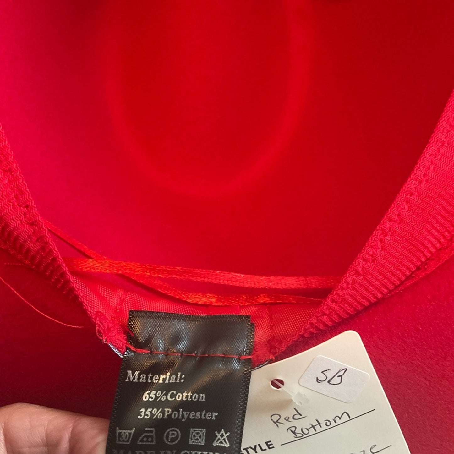 Embellish Your Life - Chain Band Red Bottom Fedora Hat