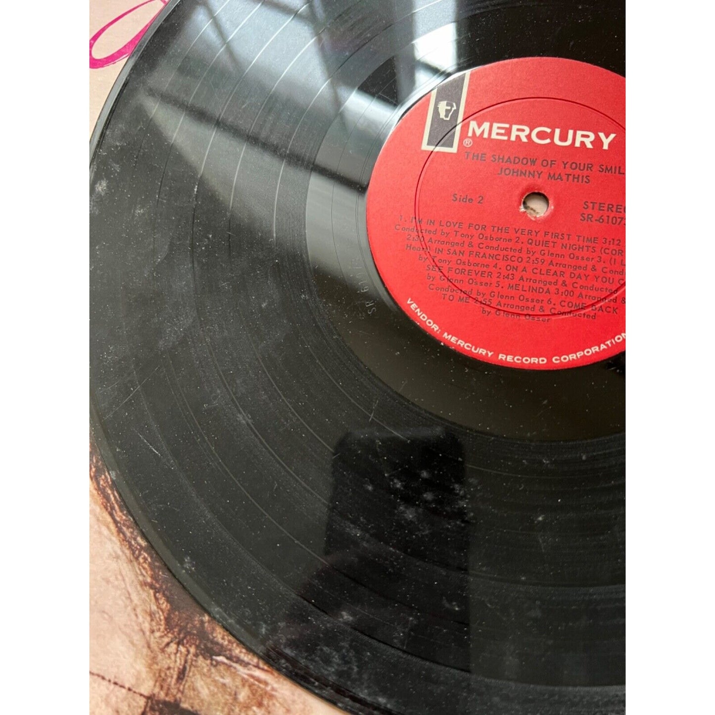 Johnny Mathis - The Shadow Of Your Smile - SR 61073 Vinyl Record LP