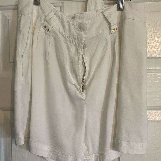 I.N.C International Concepts White High Waist Women's Shorts