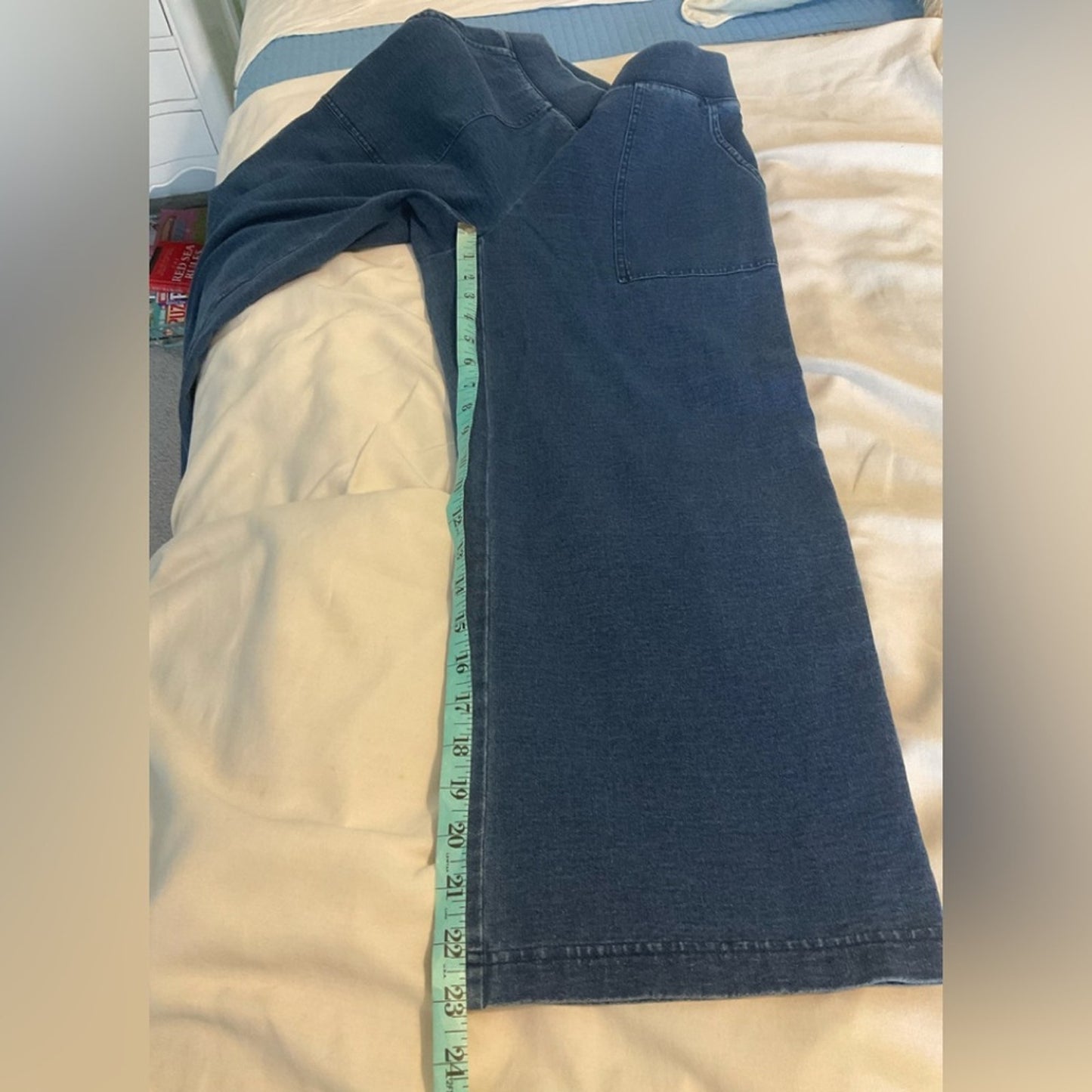 PureJill Indigo pull on jeans