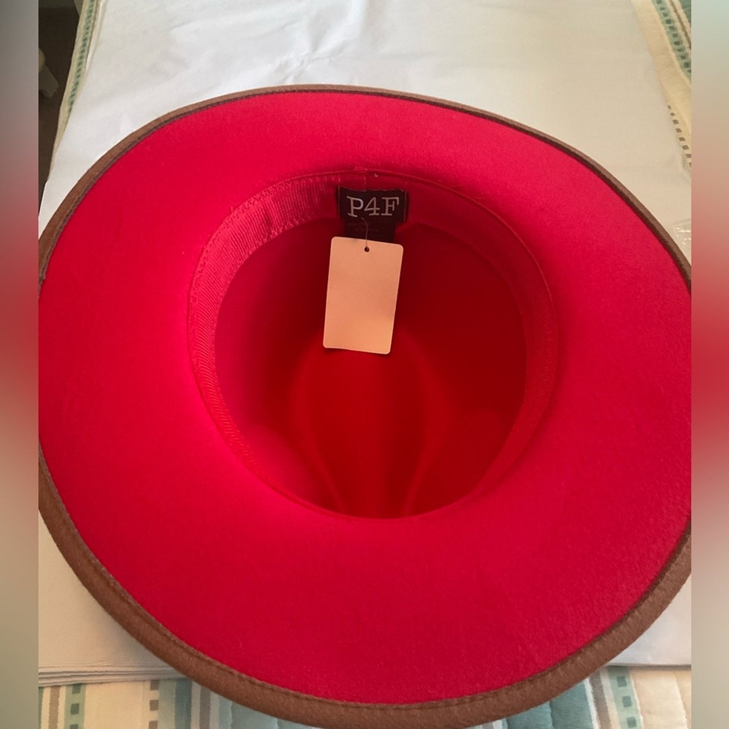 Embellish Your Life - Chain Band Red Bottom Fedora Hat